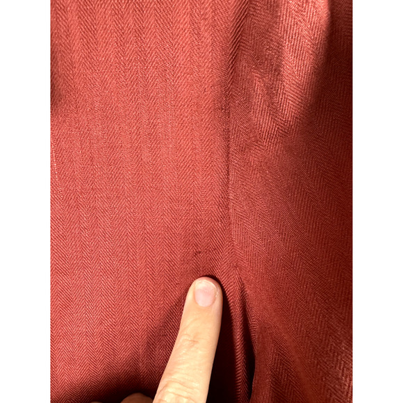 Level 99 Linen Blend Modern Minimalist Office Career Wear Academia Blazer M - Picture 5 of 7